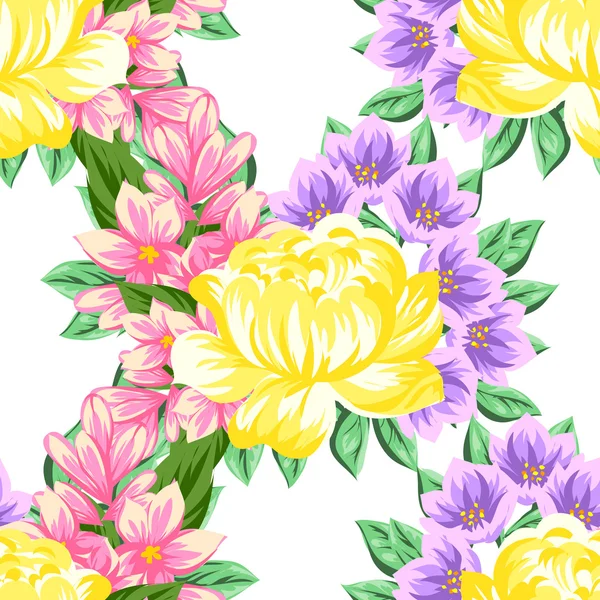 Fond motif fleur — Image vectorielle