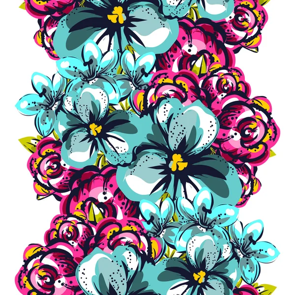 Fond motif fleur — Image vectorielle