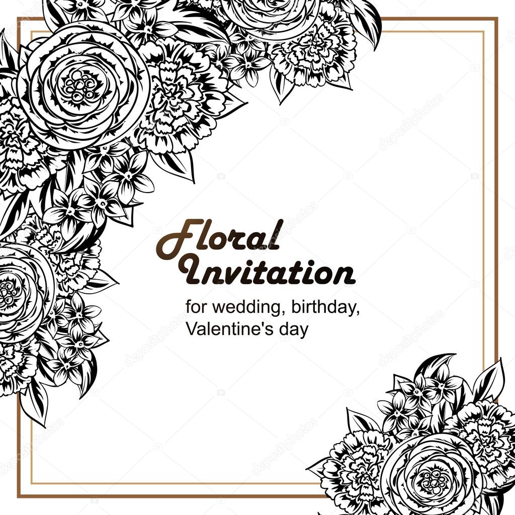 Happy Birthday Greeting Card Vector Concept With Ivory Roses