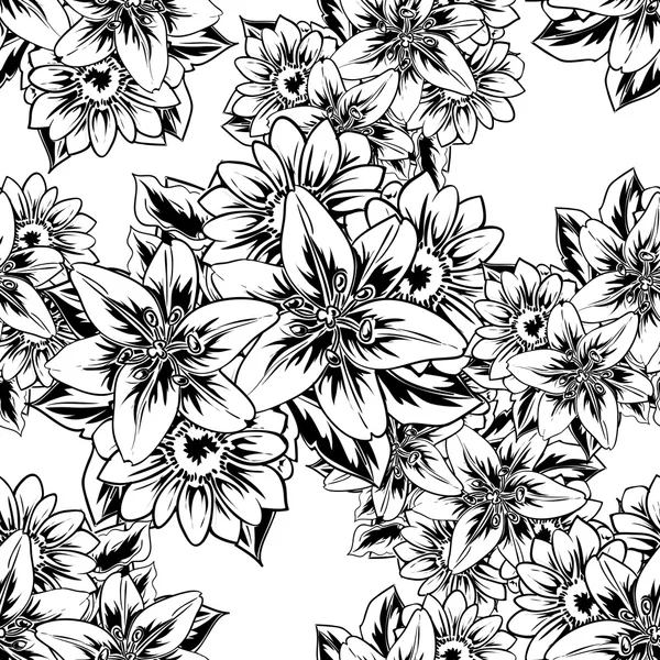 Fond motif fleur — Image vectorielle