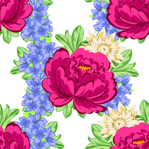 Blume Muster Hintergrund — Stockvektor