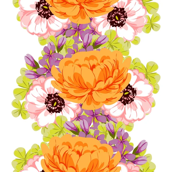 Fond motif fleur — Image vectorielle