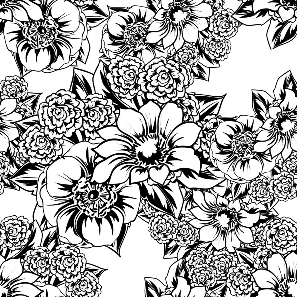 Fond motif fleur — Image vectorielle