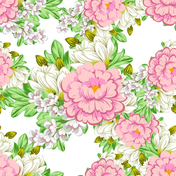 Blume Muster Hintergrund — Stockvektor