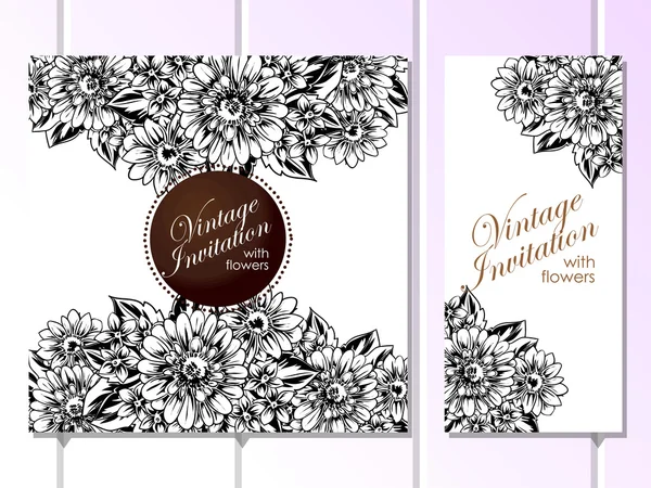 Tarjeta de invitación de boda de saludo colorido — Vector de stock