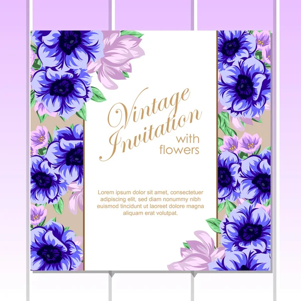 Carte d'invitation de mariage de salutation couleur — Image vectorielle