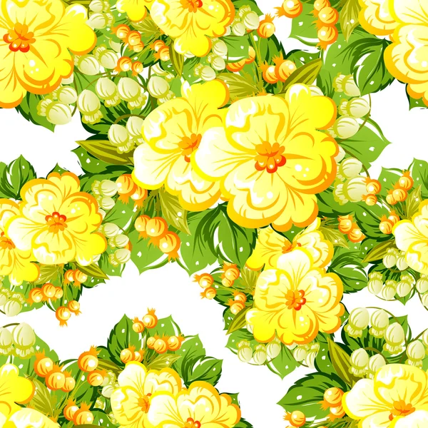 Blume Muster Hintergrund — Stockvektor