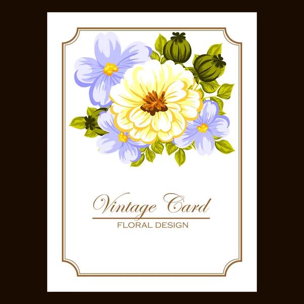 Colorful greeting wedding invitation card — Stock Vector