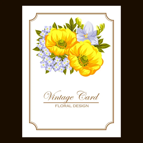 Color greeting wedding invitation card — Stock Vector