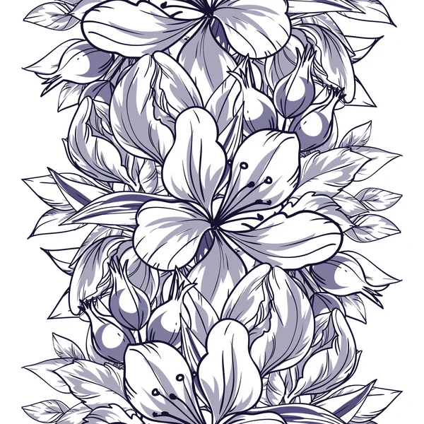 Fond motif fleur — Image vectorielle