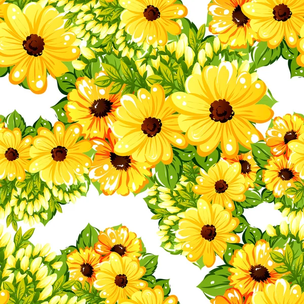 Fond motif fleur — Image vectorielle