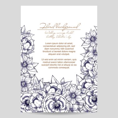 Düğün davetiyesi. 