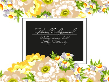  Çiçekli davet şablonu 