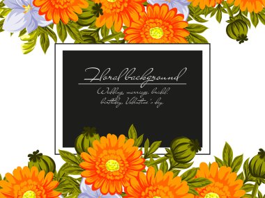  Çiçekli davet şablonu 