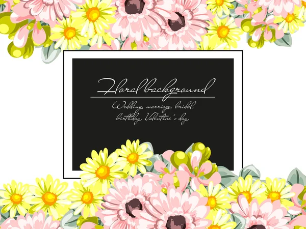  Çiçekli davet şablonu 