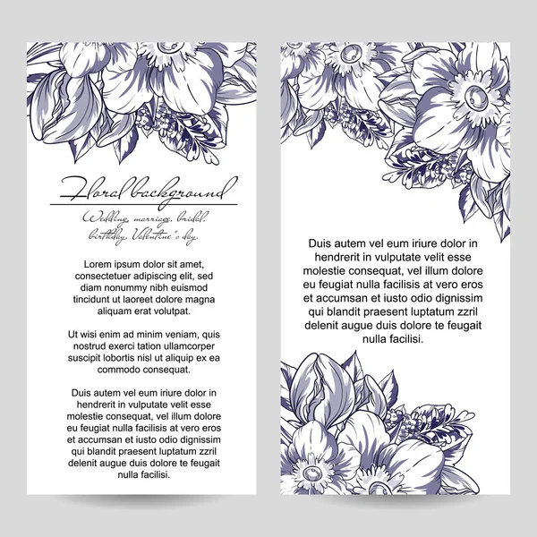 Greeting wedding invitation card — Stock Vector