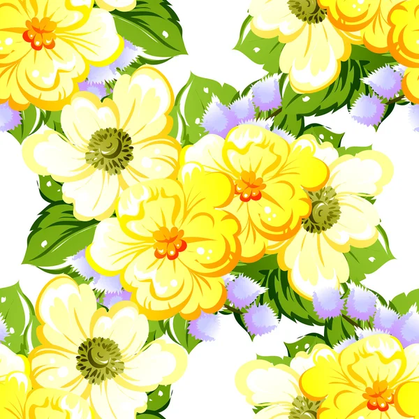 Blume Muster Hintergrund — Stockvektor