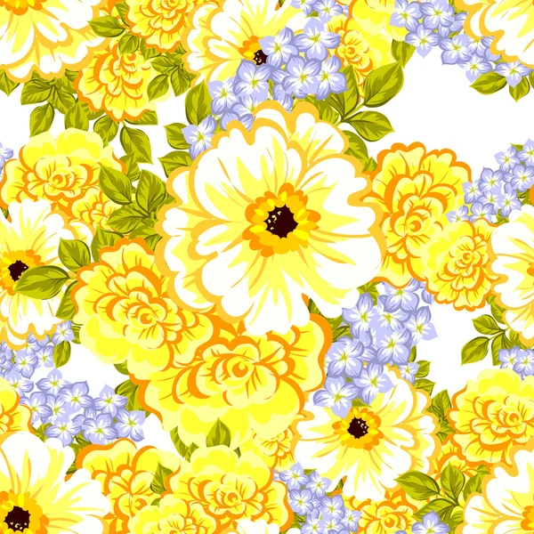 Blume Muster Hintergrund — Stockvektor