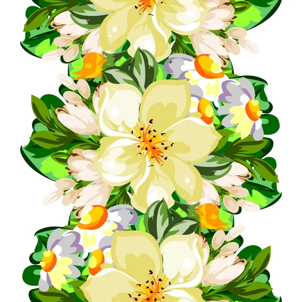 Fond motif fleur — Image vectorielle