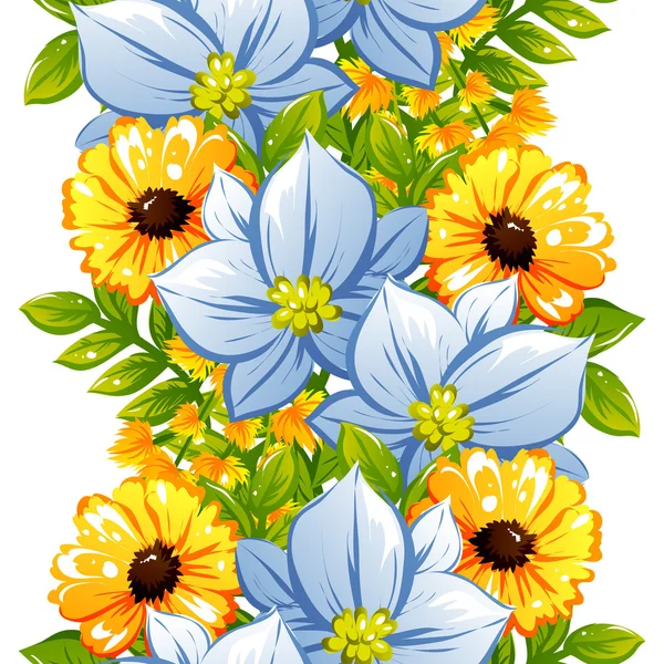 Fond motif fleur — Image vectorielle