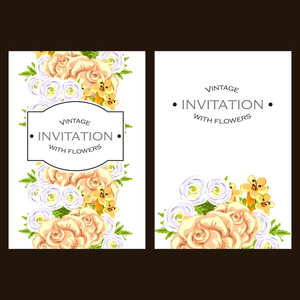 Wedding invitation card — Stock Vector