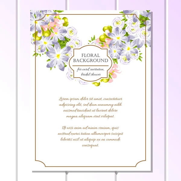 Tarjeta de invitación de boda de saludo colorido — Vector de stock