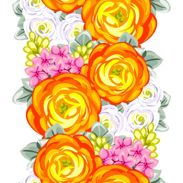 Fond motif fleur — Image vectorielle