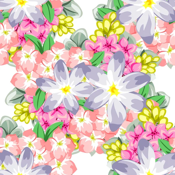 Blume Muster Hintergrund — Stockvektor