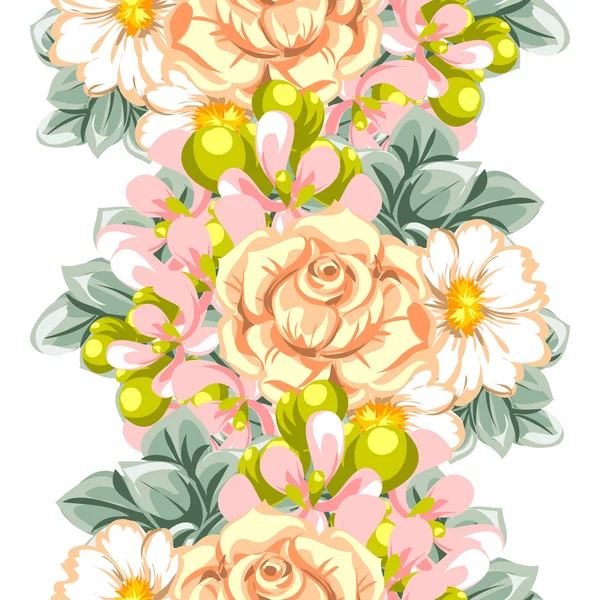 Fond motif fleur — Image vectorielle