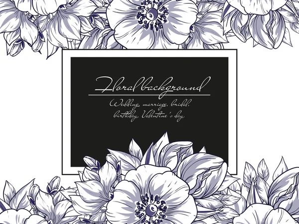 Tarjeta de invitación de la boda de saludo — Vector de stock