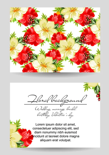 Tarjeta de invitación de la boda de saludo — Vector de stock