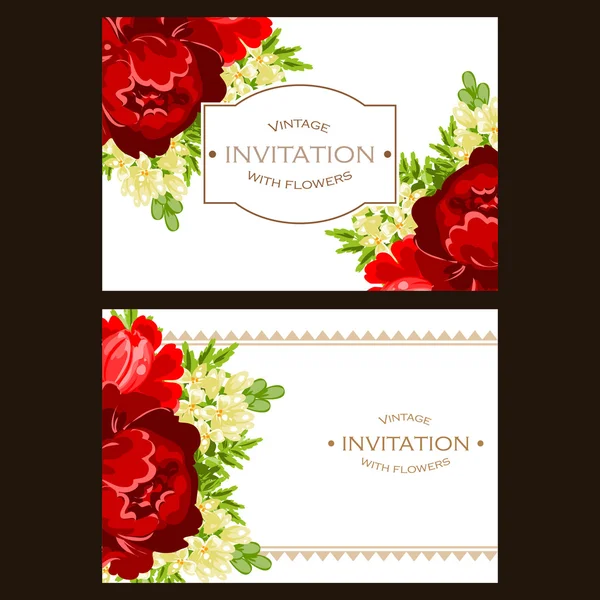 Tarjeta de invitación de boda — Archivo Imágenes Vectoriales