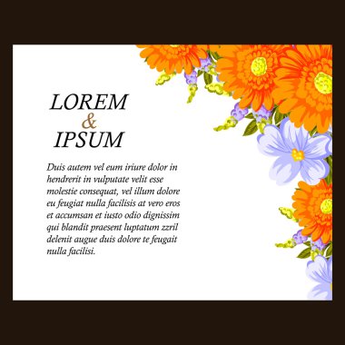 çiçekli narin davet