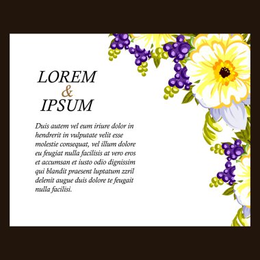 çiçekli narin davet