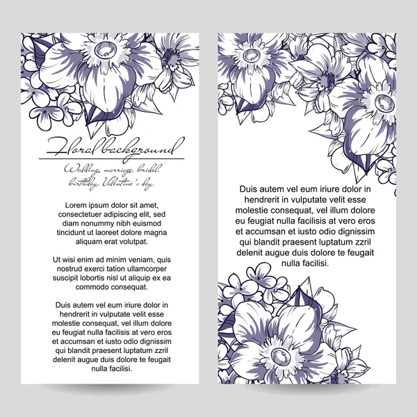 Greeting wedding invitation card — Stock Vector