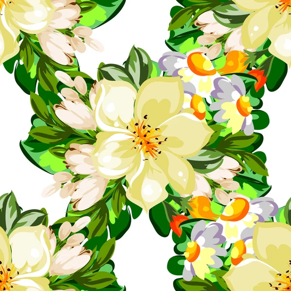 Fond motif fleur — Image vectorielle