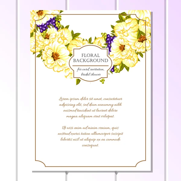 Tarjeta de invitación de boda de saludo colorido — Vector de stock