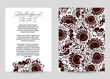  Çiçekli davet şablonu 