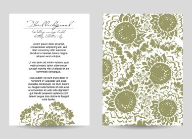  Çiçekli davet şablonu 