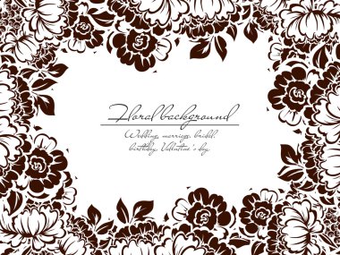  Çiçekli davet şablonu 