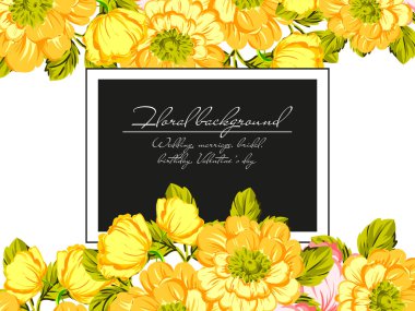 çiçekli narin davet