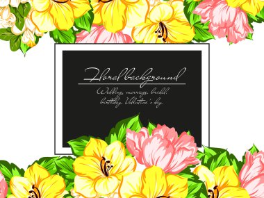 çiçekli narin davet