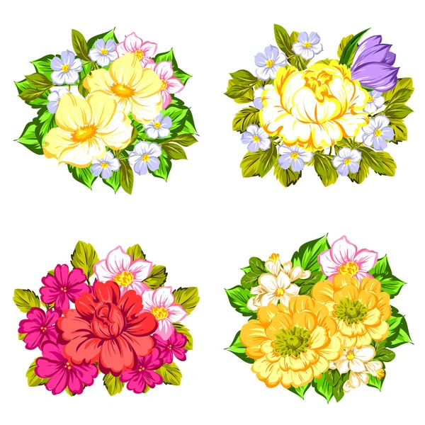 Цветочные букеты — стоковый вектор