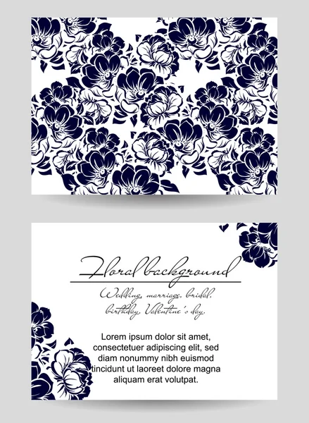結婚式の招待カード — ストックベクタ