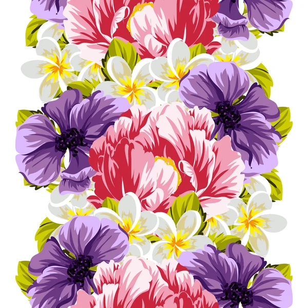 Fond motif fleur — Image vectorielle