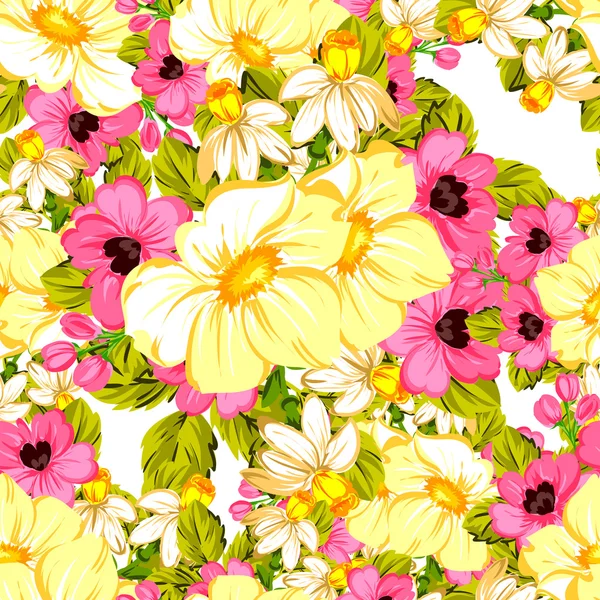 Λουλούδι μοτίβο φόντου — Διανυσματικό Αρχείο