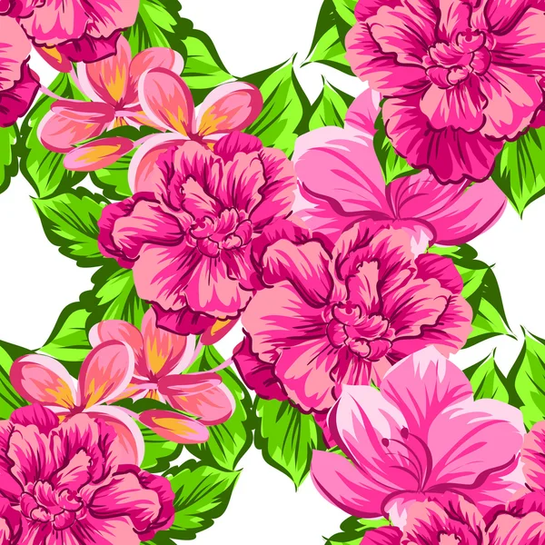 Blume Muster Hintergrund — Stockvektor