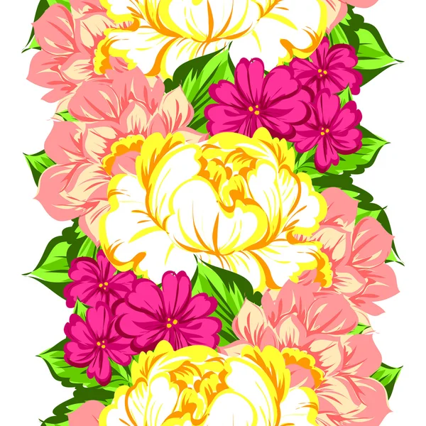 Fond motif fleur — Image vectorielle