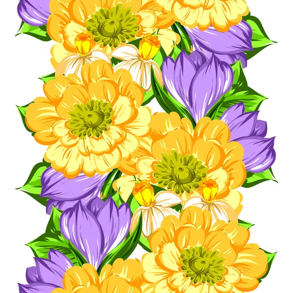 Fond motif fleur — Image vectorielle