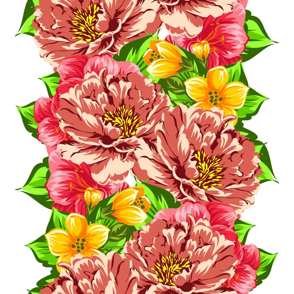 Fond motif fleur — Image vectorielle